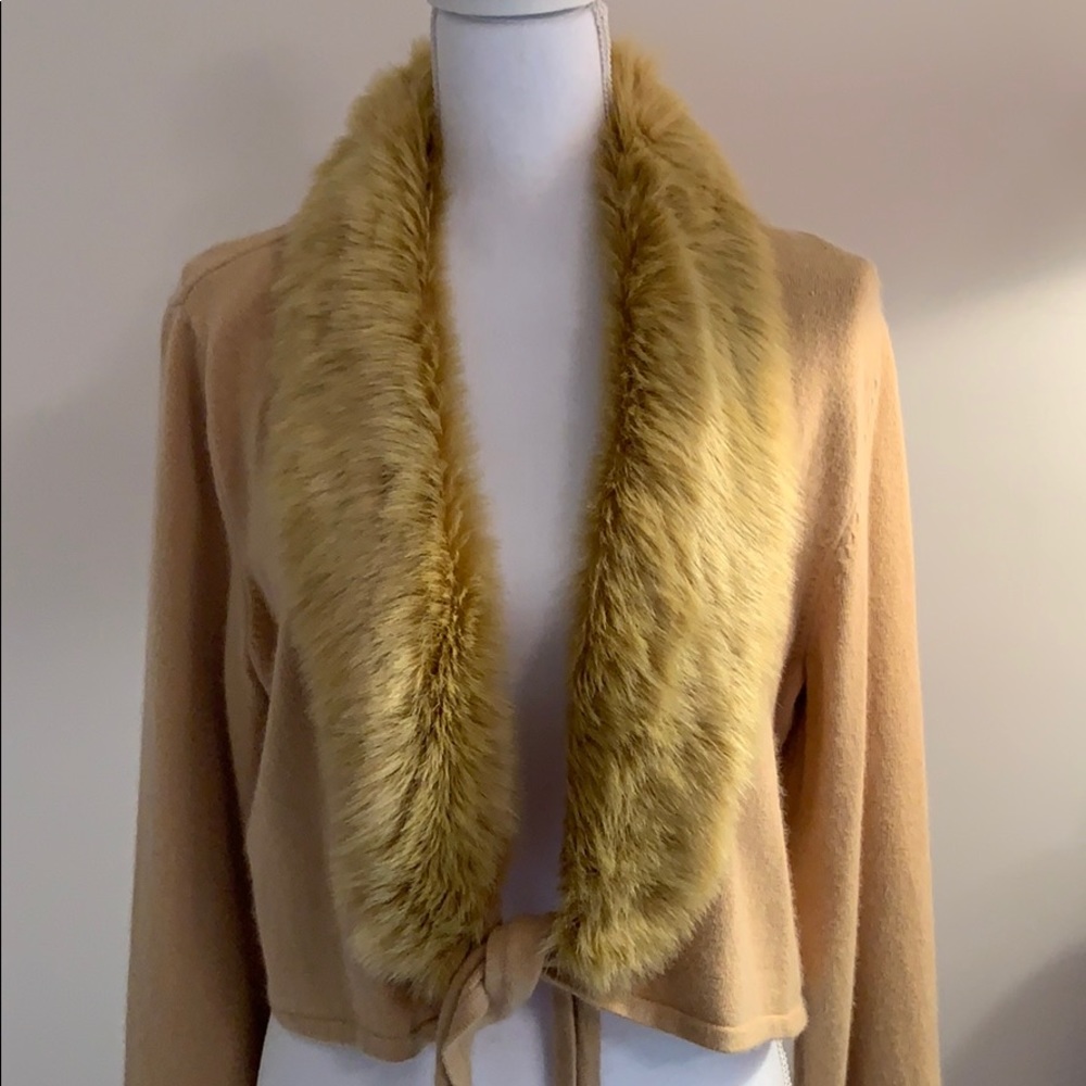 INC International Concepts Gold Shrug w/Tie 1X